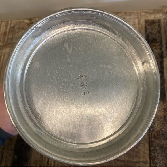 Vintage Stieff Pewter P1-23 Coffee or Tea Pot with Sugar and Creamer Set - Picture 13 of 16